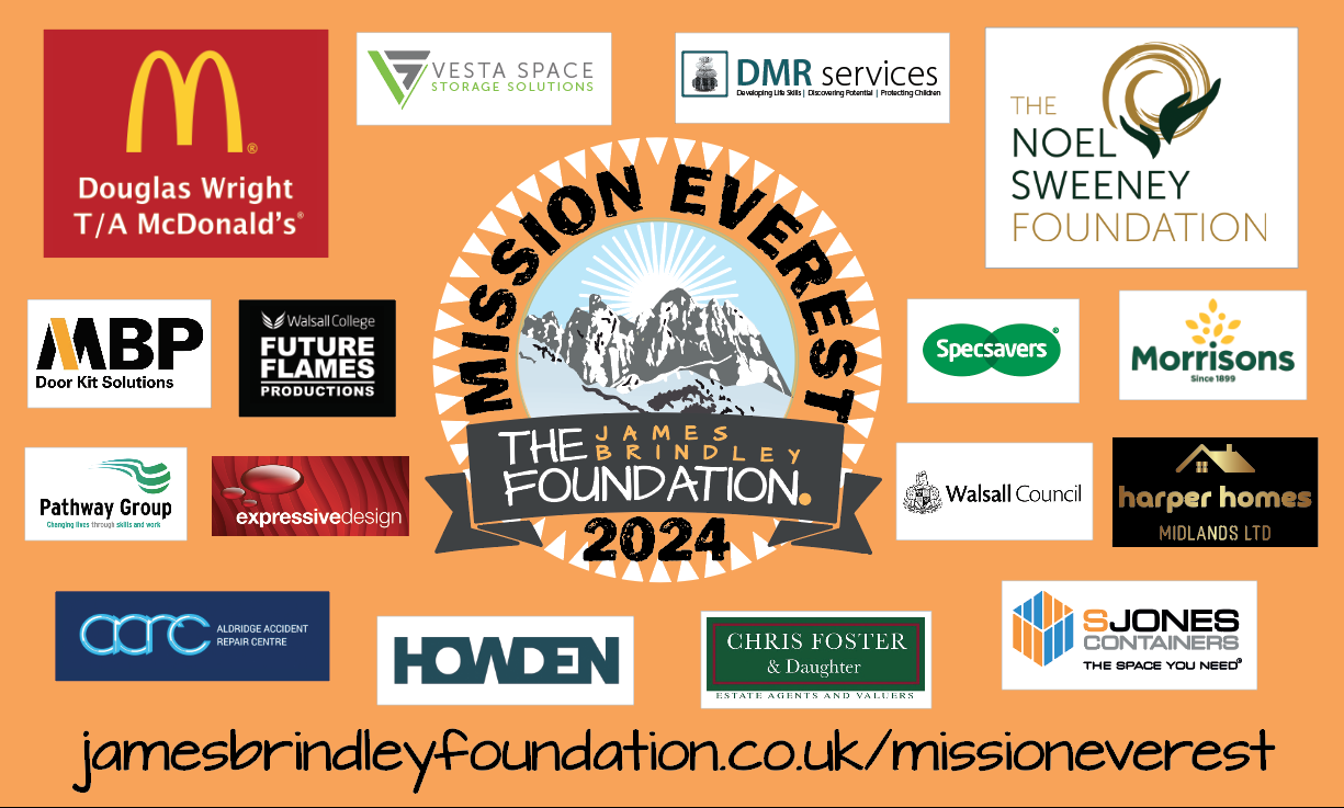 James Brindley Foundation Mission Everest Flag